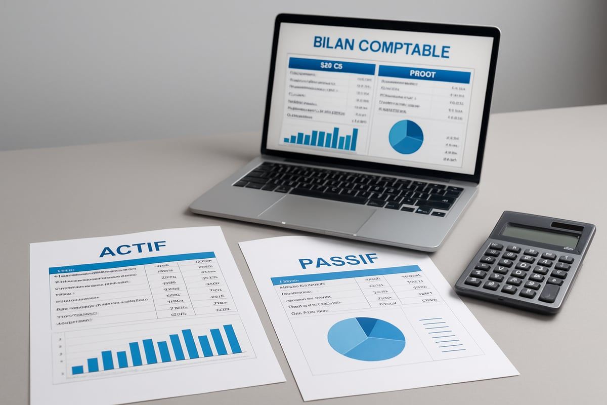 Structure détaillée du bilan comptable : actif, passif et équilibre