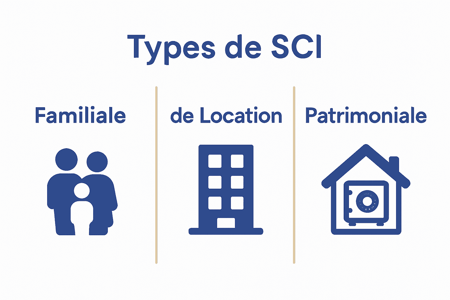 Comparaison visuelle des principaux types de SCI