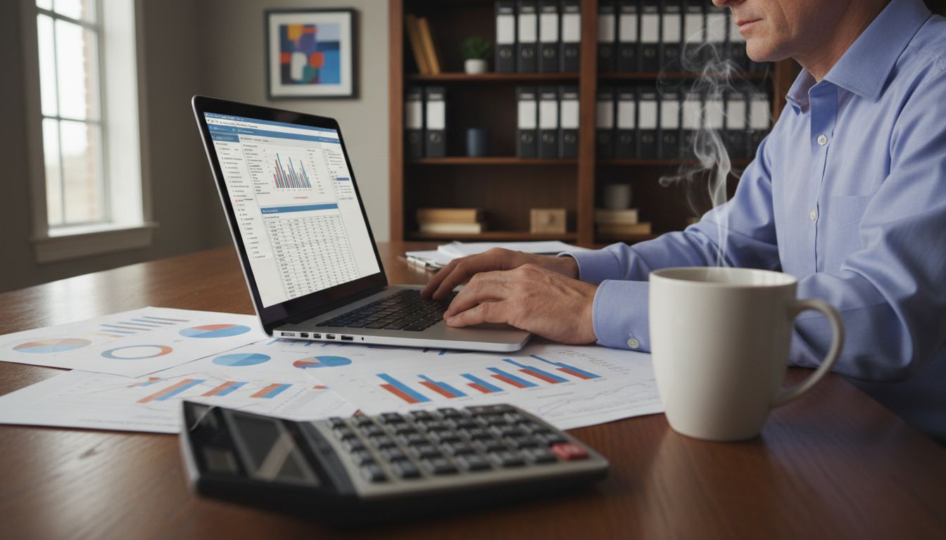 Calculs immobiliers sur bureau professionnel