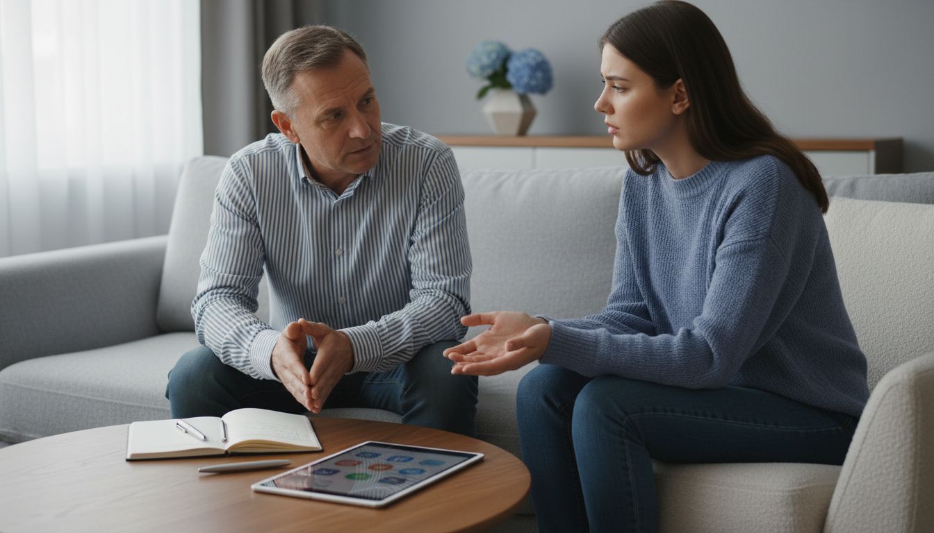 Propriétaire et locataire discutent impayé loyer