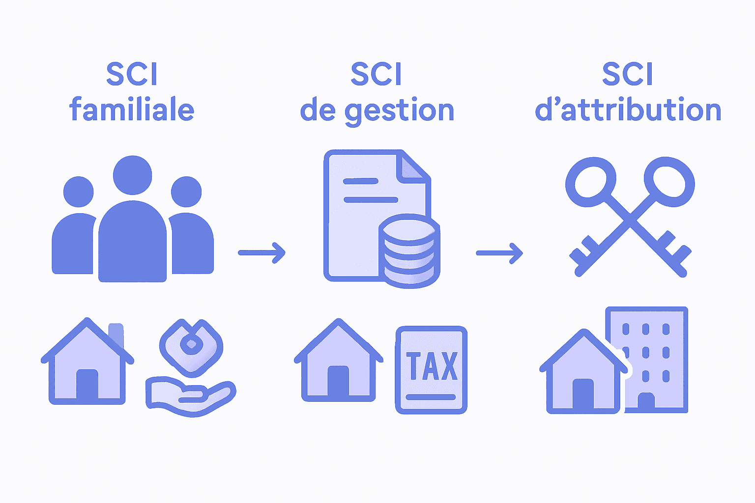 Infographic comparing main SCI types