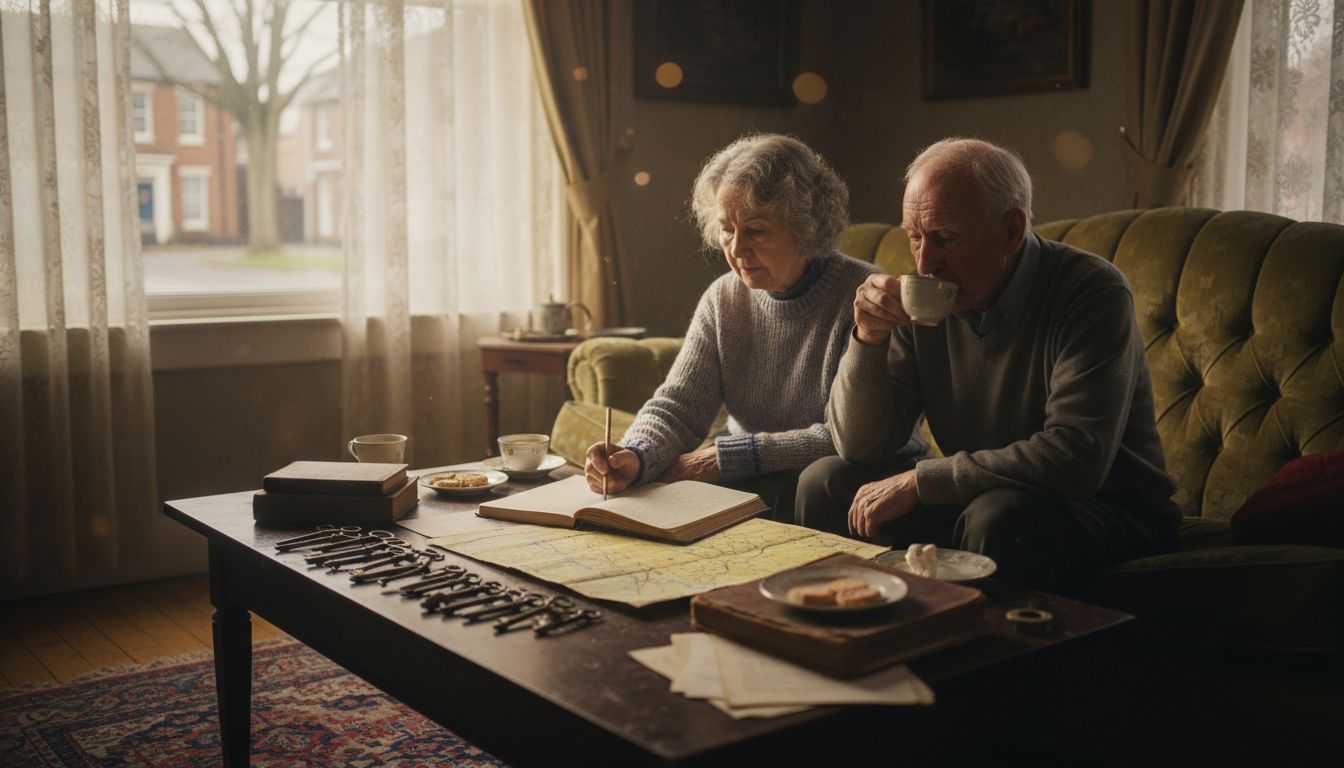 Siblings discussing inherited property assets