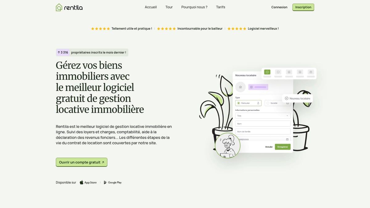 7 Meilleurs Logiciel Propriétaire Immobilier à Essayer en 2026 - Rentila