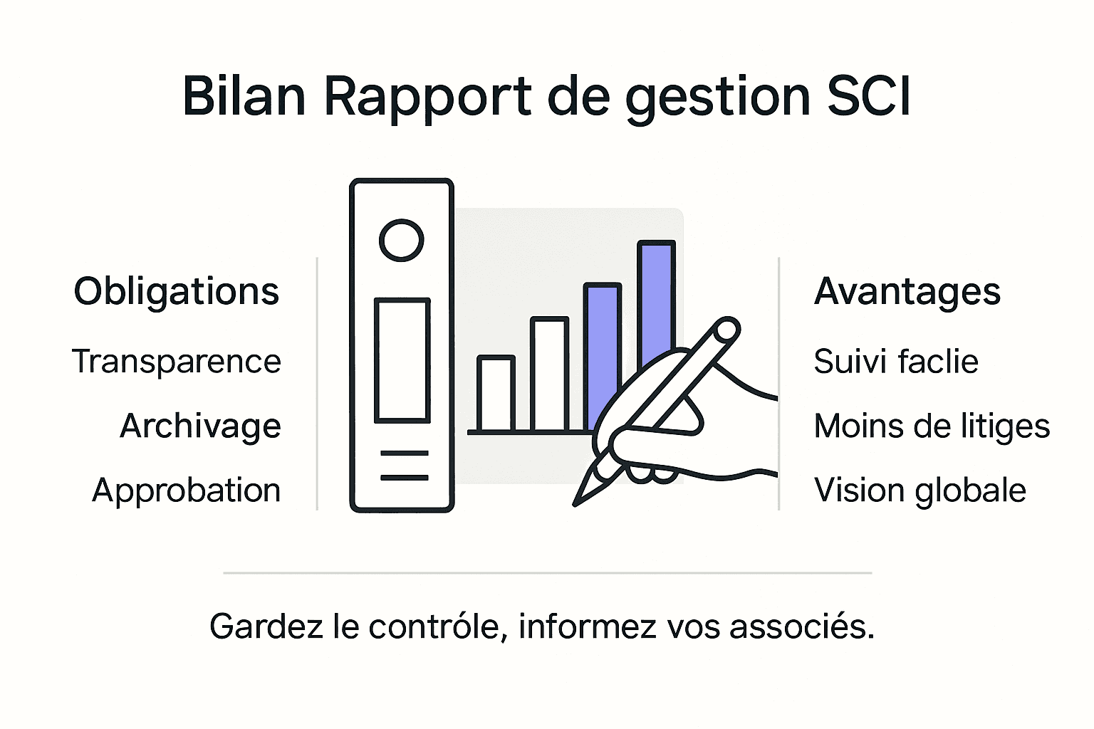 Infographie : tout savoir sur le bilan et le rapport de gestion d’une SCI