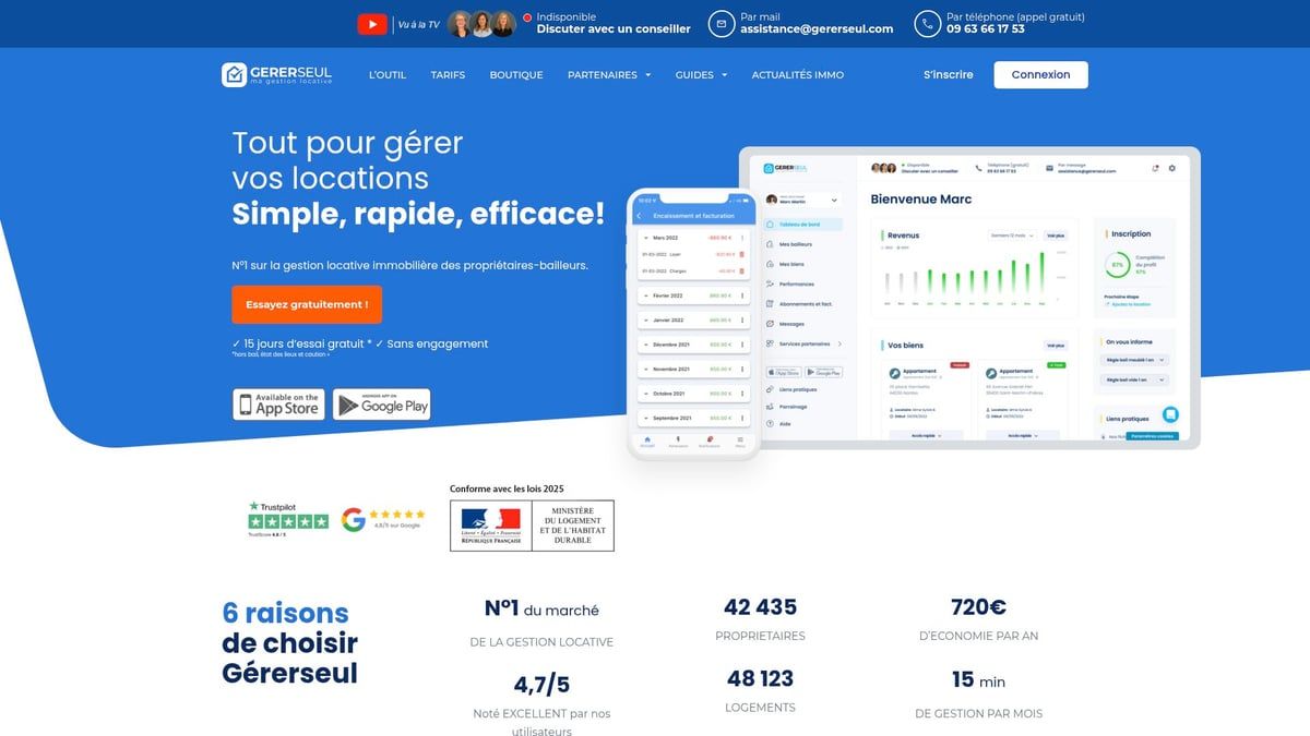 7 Meilleurs Logiciel Gestion Locative Gratuit Particulier 2026 - Gererseul