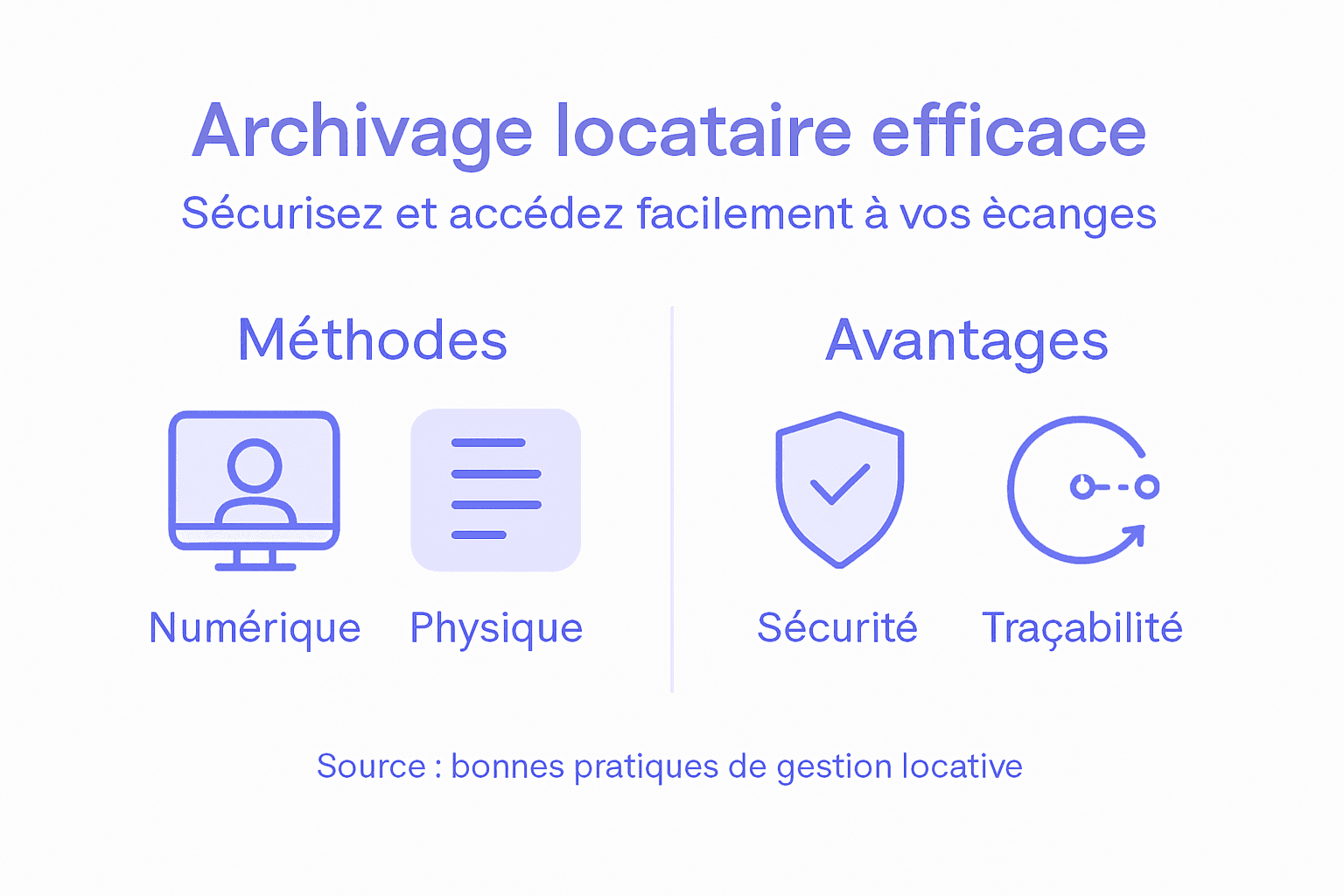 Infographie : comment garantir la sécurité de l’archivage et la confidentialité des échanges avec vos locataires