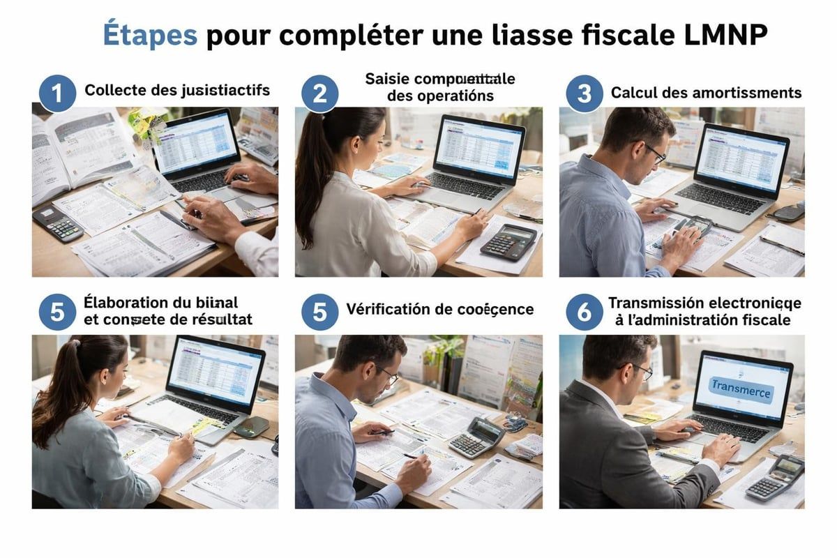 Processus de remplissage de la liasse fiscale