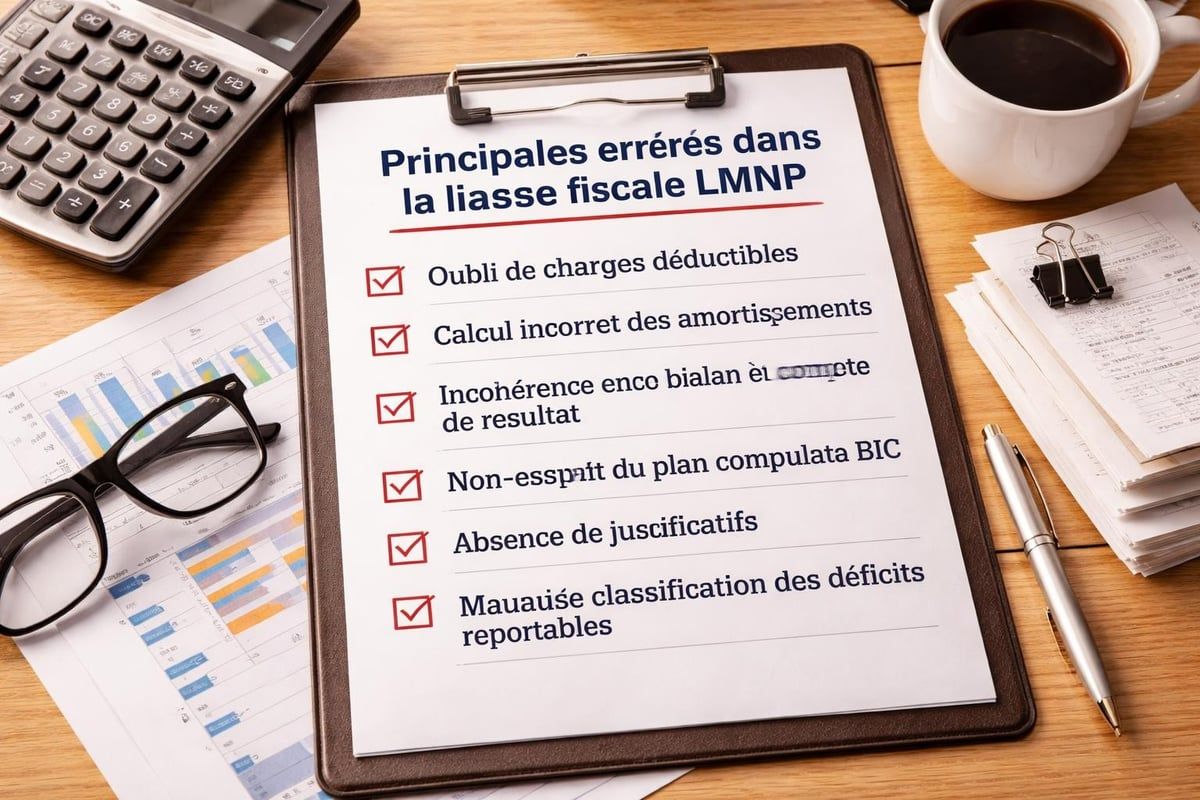 Erreurs courantes liasse fiscale LMNP