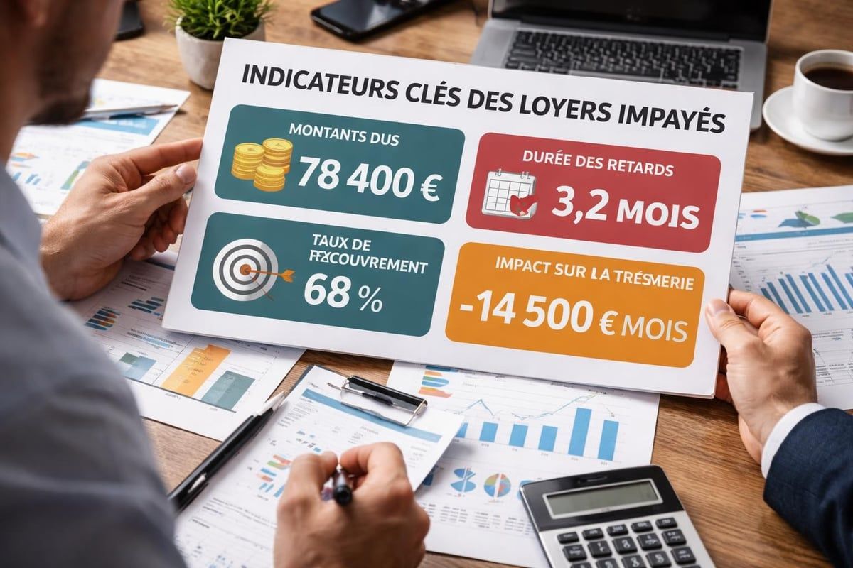 Tableau de bord suivi impayés