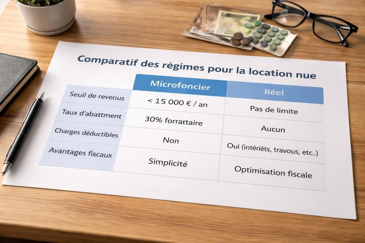 Comparaison régimes fiscaux location