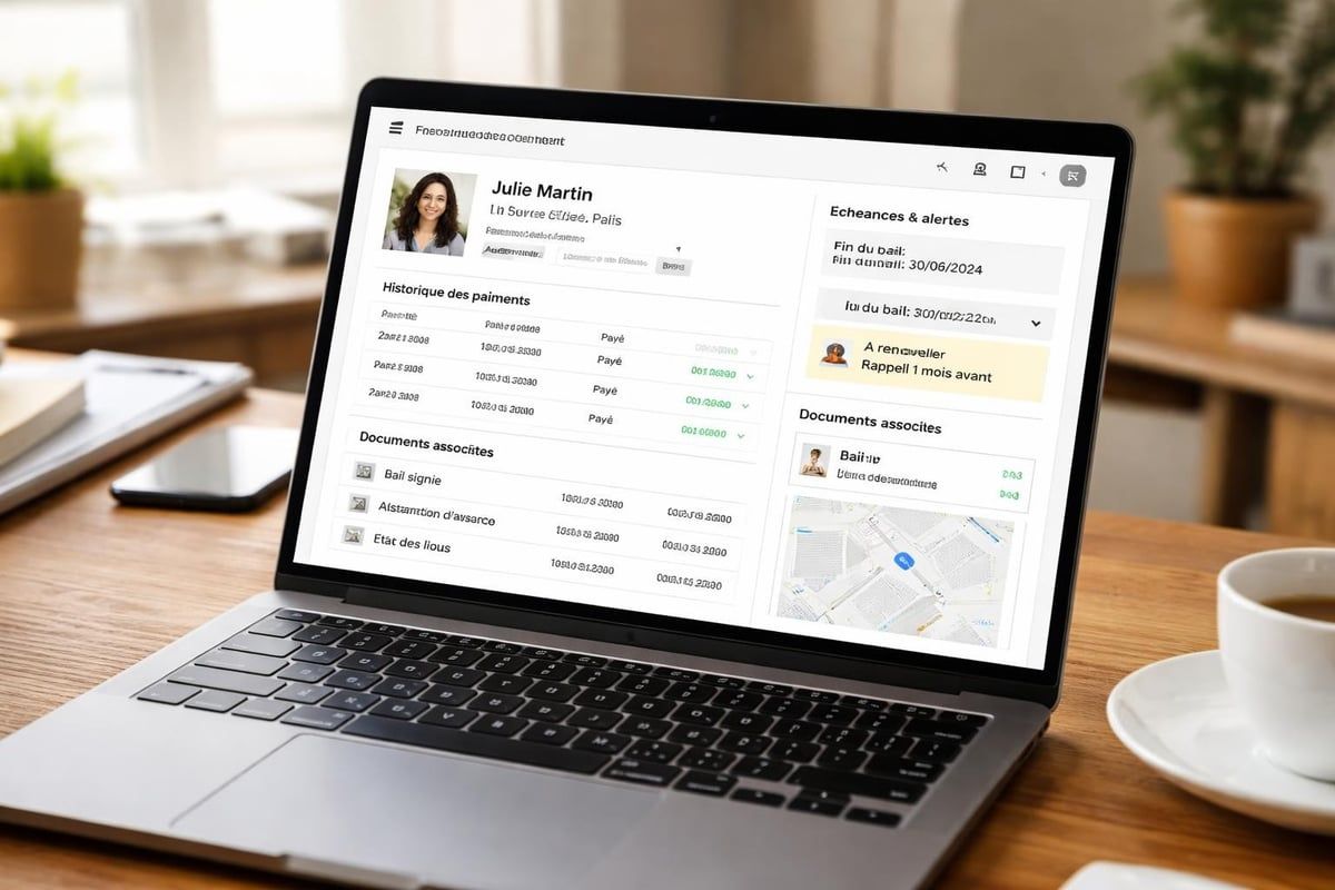 Dashboard locataire LMNP