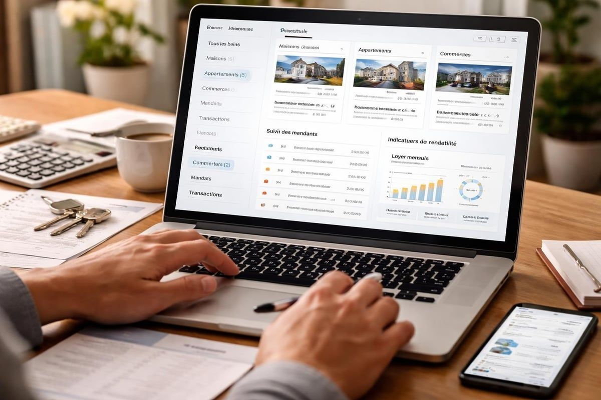 Interface de gestion de portefeuille immobilier