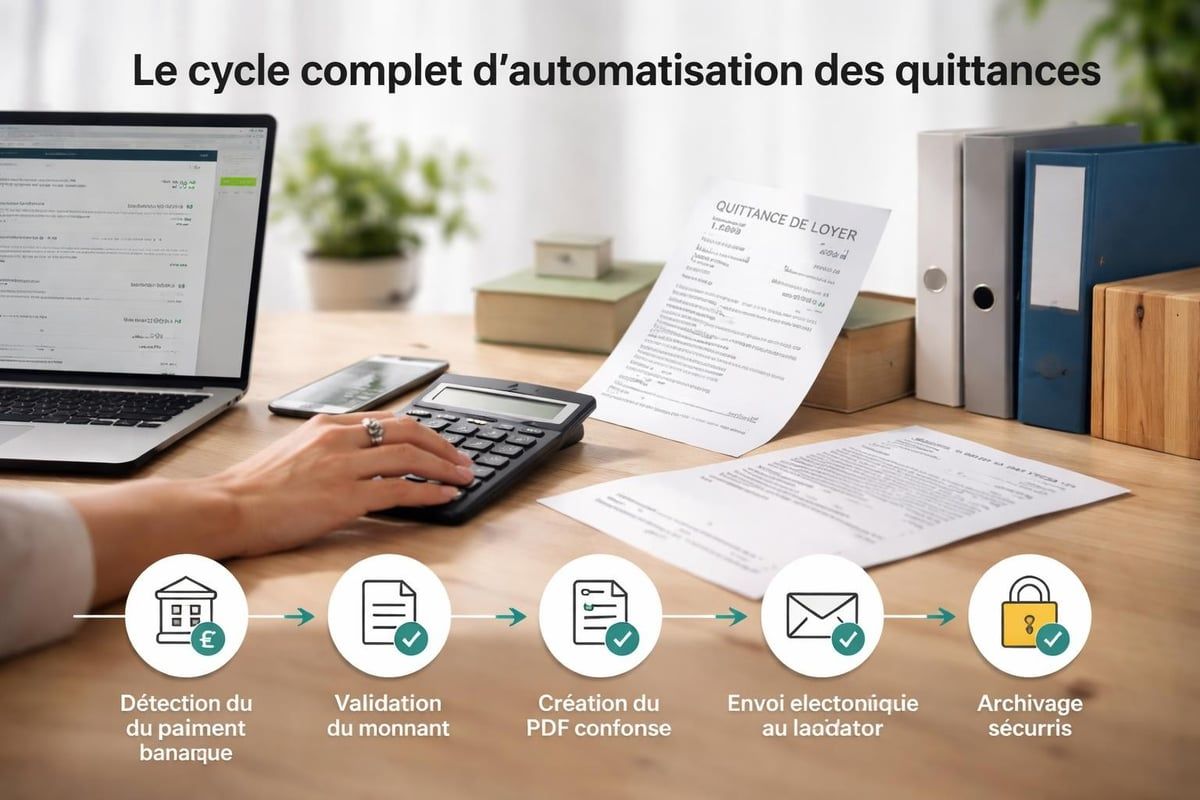 Processus automatisé de génération de quittances
