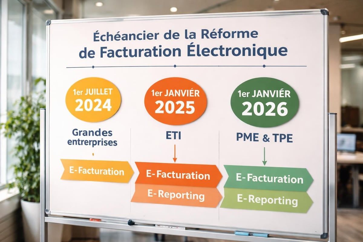 Calendrier de mise en œuvre réglementaire