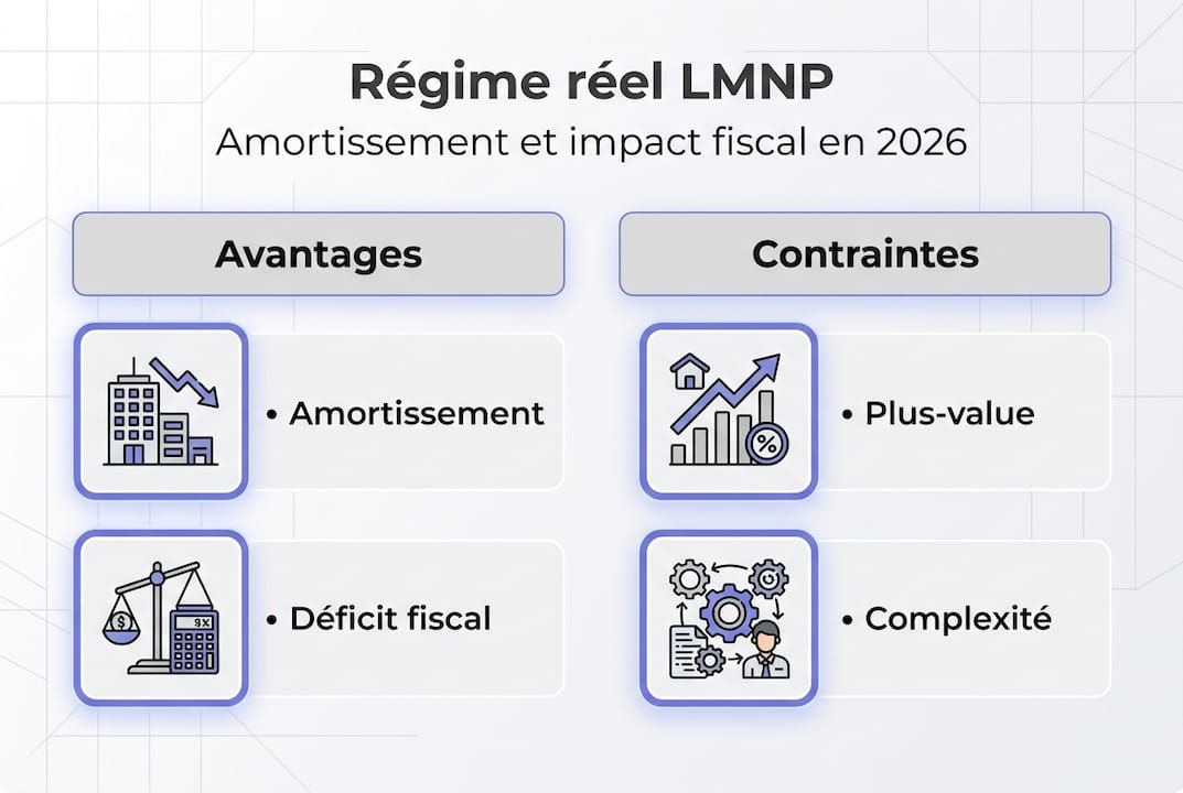Tout comprendre sur l’amortissement et la fiscalité en LMNP : une infographie claire pour optimiser vos investissements locatifs.
