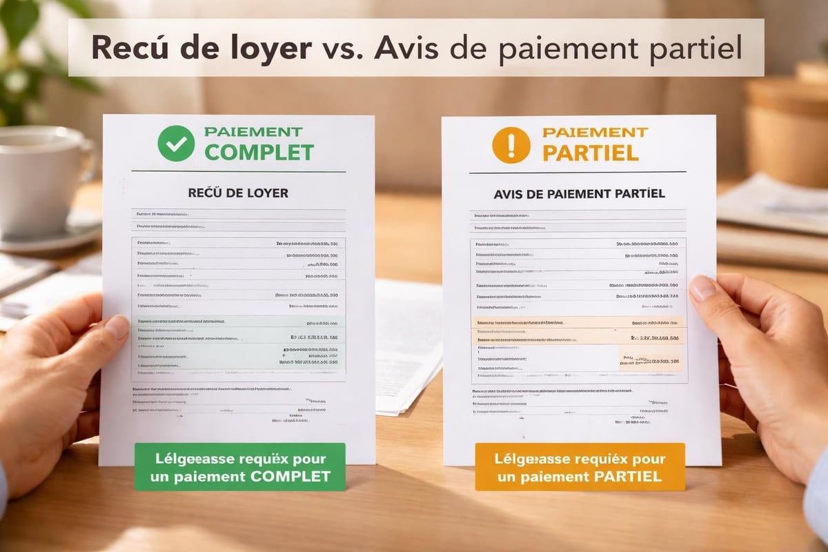 Différence entre quittance et avis de paiement