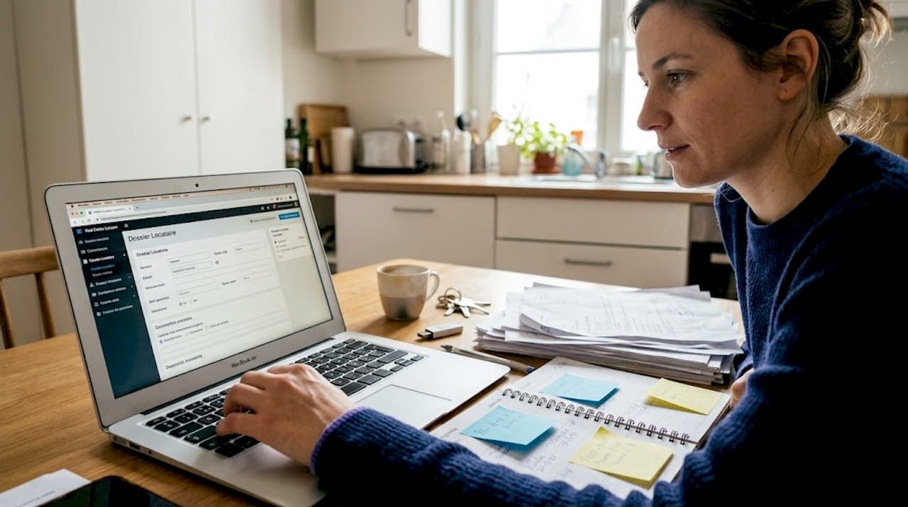 Conseillère immobilière en train d’étudier les dossiers des candidats à la location