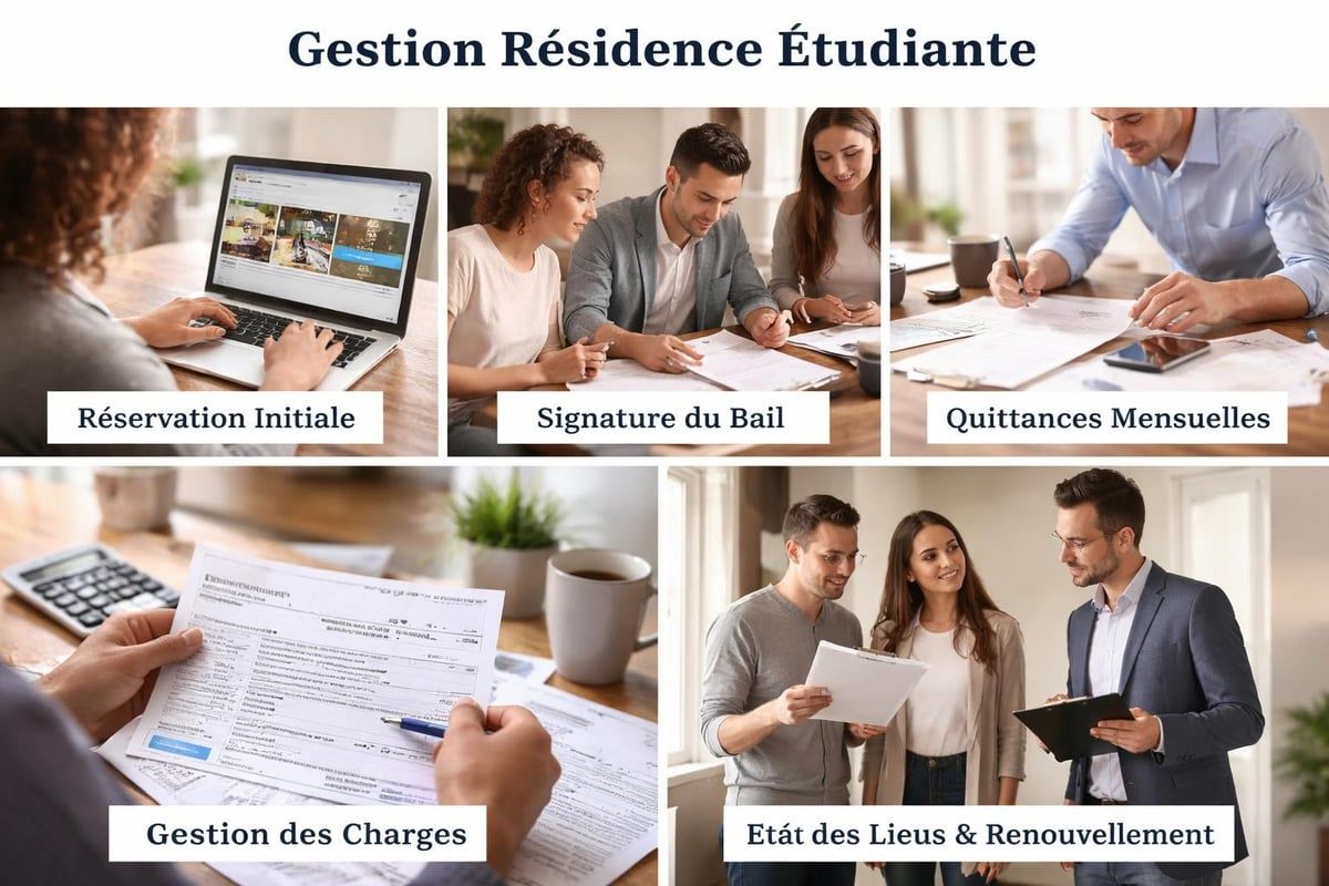 Cycle de gestion locataire étudiant