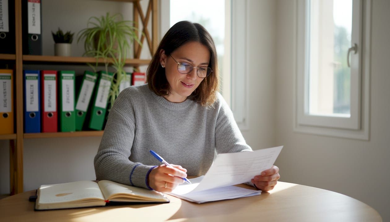 Expert-comptable en train d’étudier le plan d’amortissement d’un bien immobilier destiné à la location