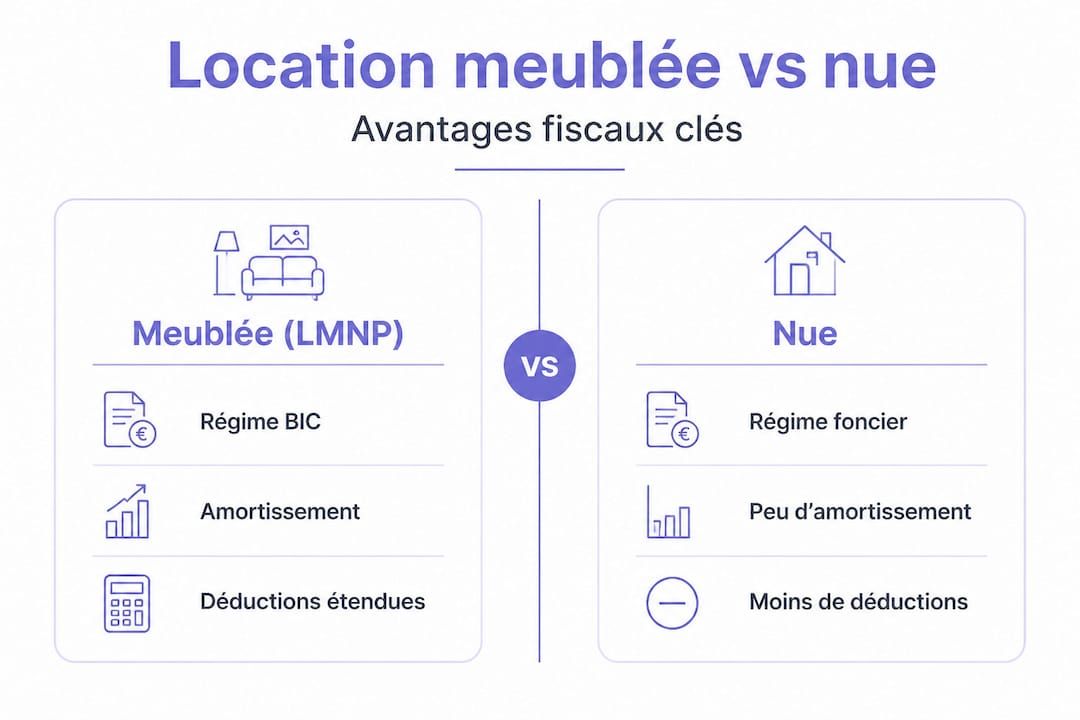 Comparatif des atouts de la location vide et de la location meublée
