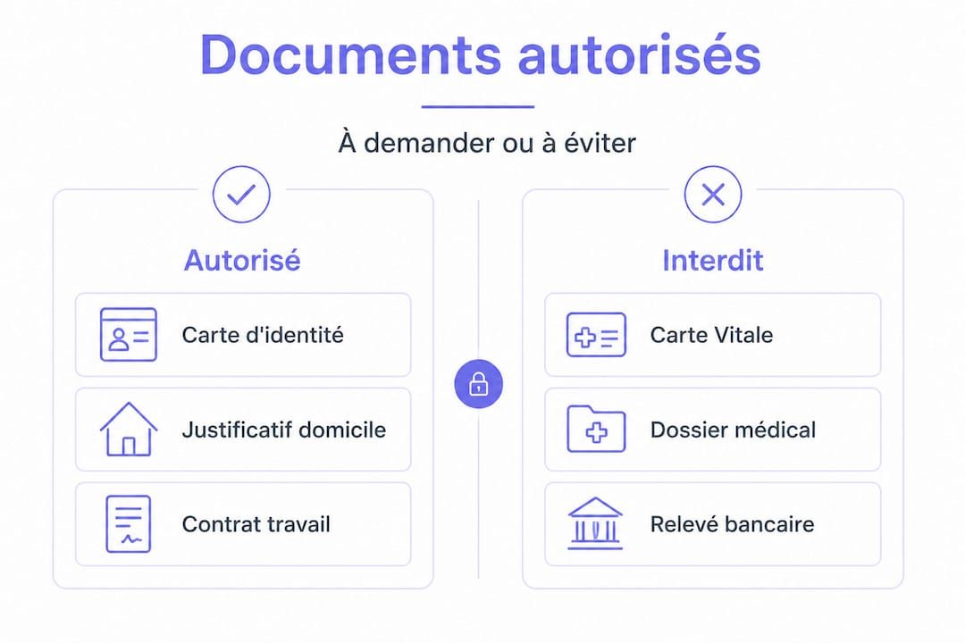 Infographie : quels documents sont acceptés ou refusés ?
