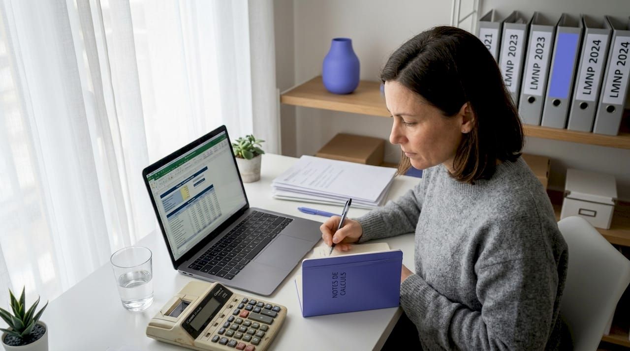 Un expert-comptable passe en revue les documents relatifs à la gestion d’un bien locatif.