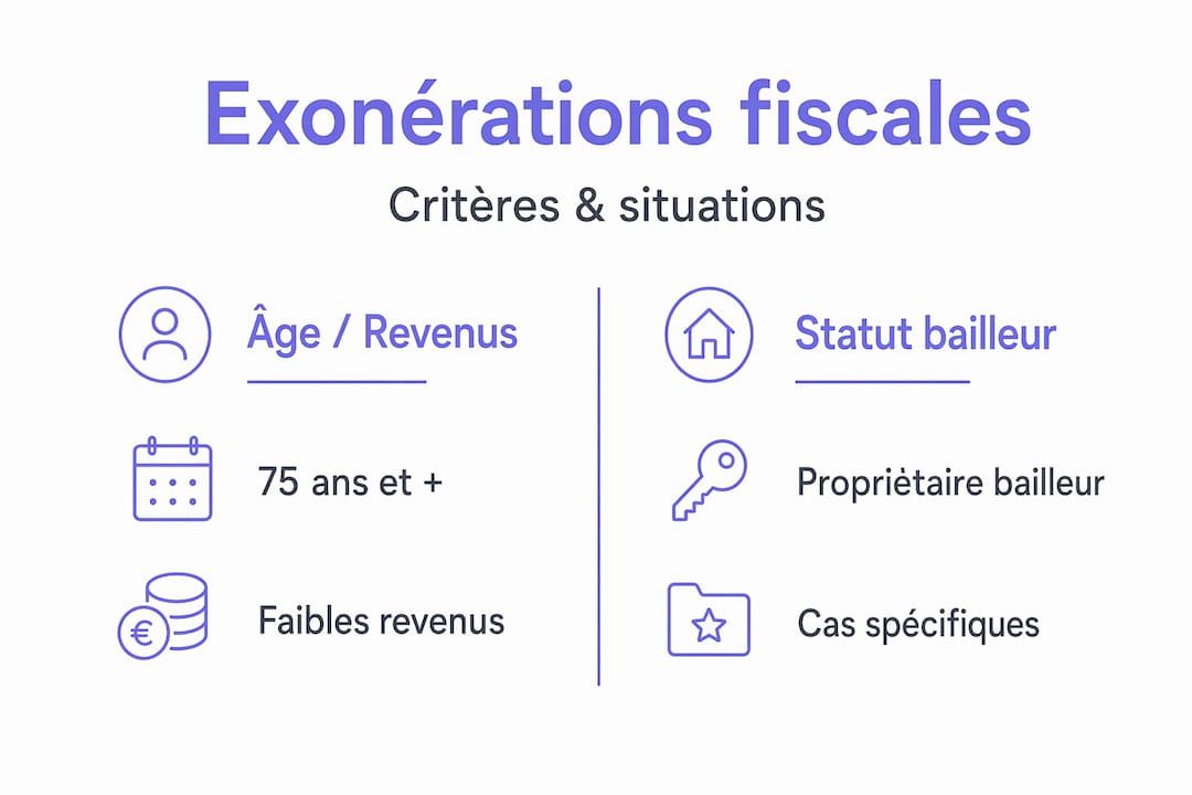 Tout savoir sur les dispositifs d’exonération et de réduction de la taxe foncière en un coup d’œil grâce à notre infographie.