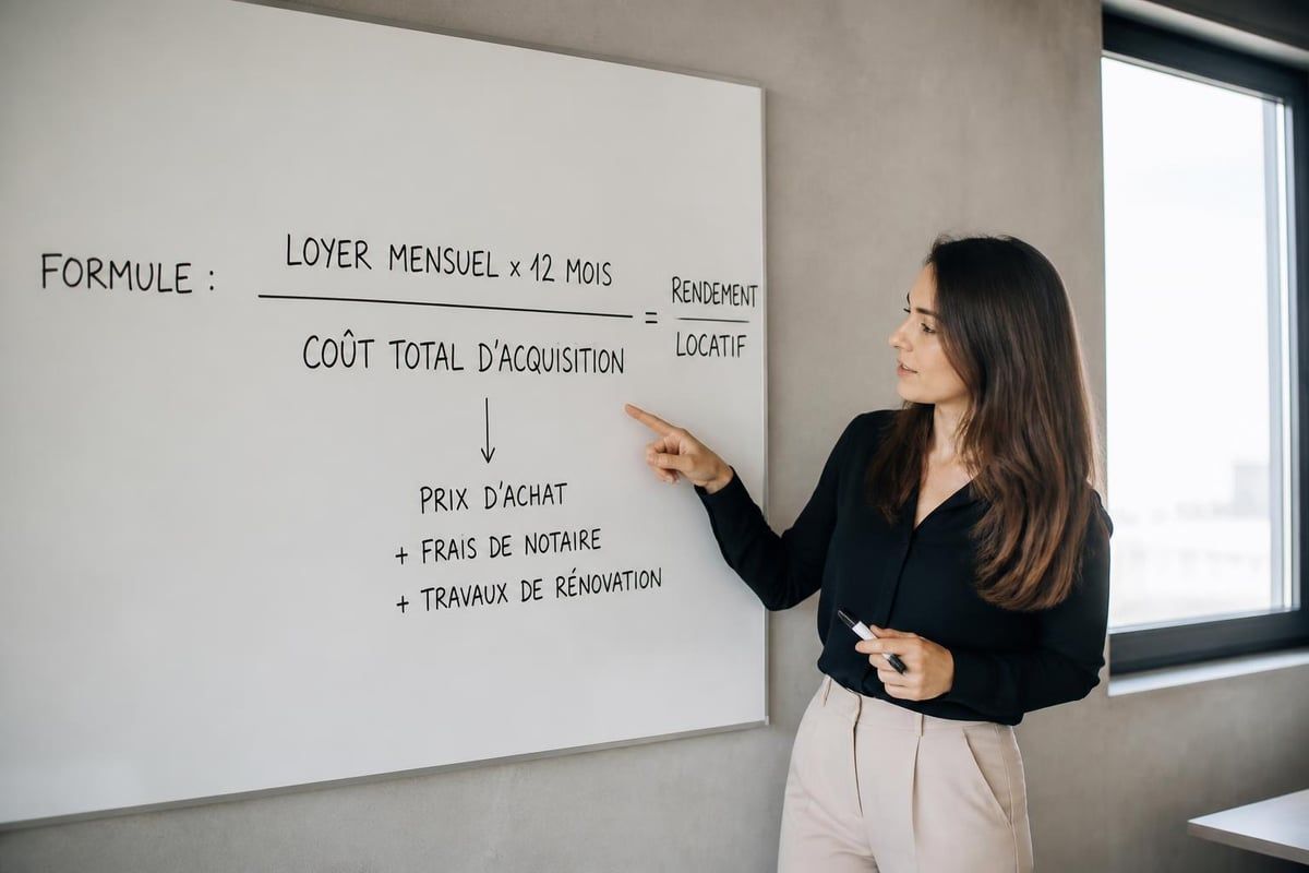 Calcul rentabilité brute immobilière