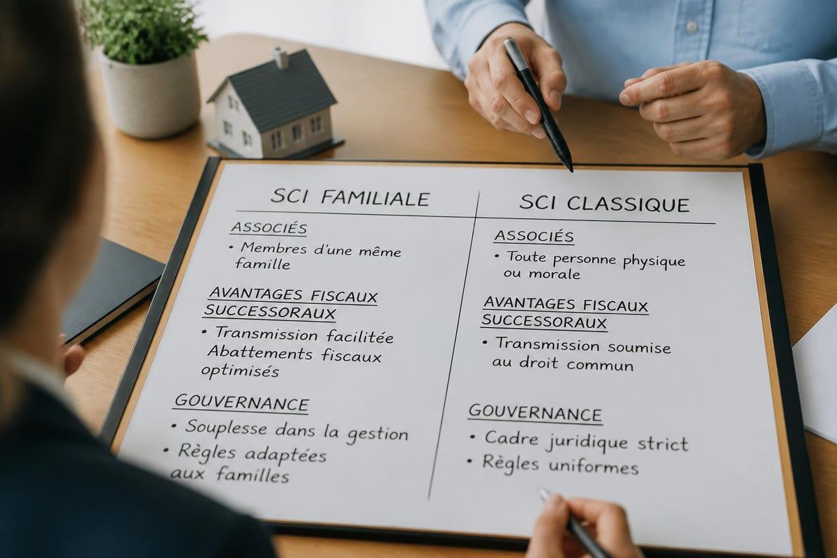 Comparaison SCI familiale et SCI classique