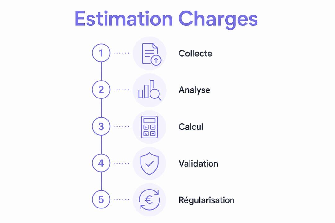 Infographie : les différentes étapes pour calculer les charges locatives