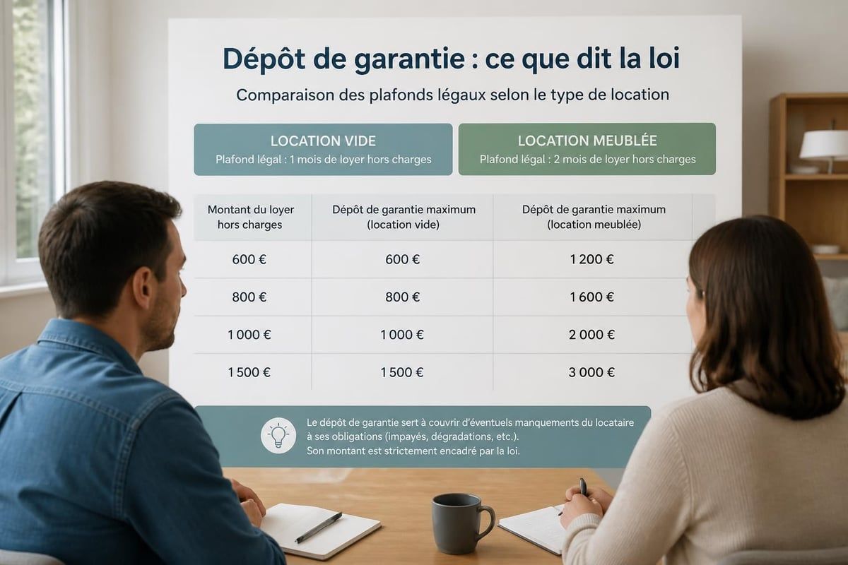 Montants légaux dépôt de garantie