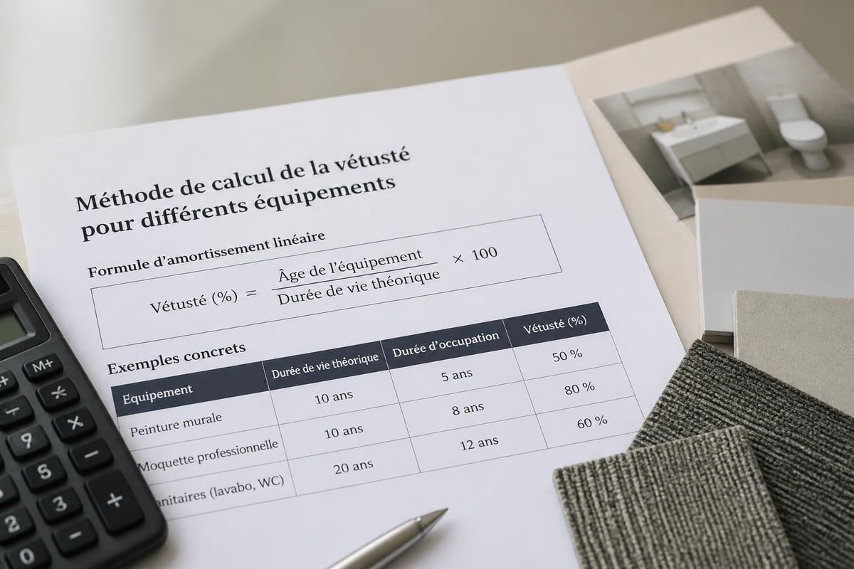 Calcul vétusté équipements