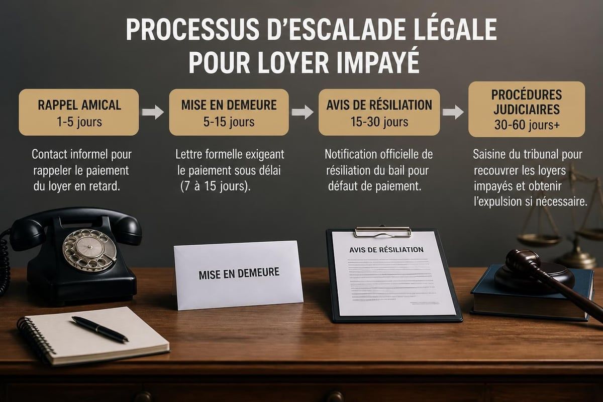 Procédure légale loyer impayé