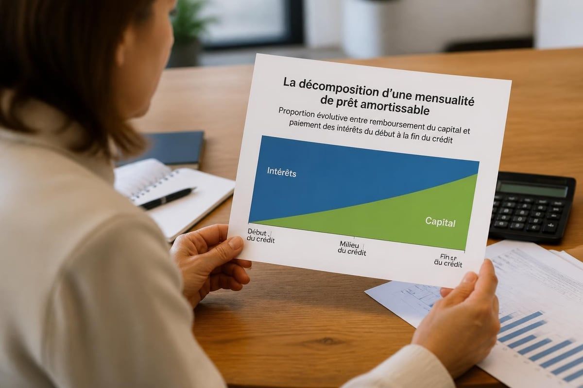 Structure mensualités prêt amortissable