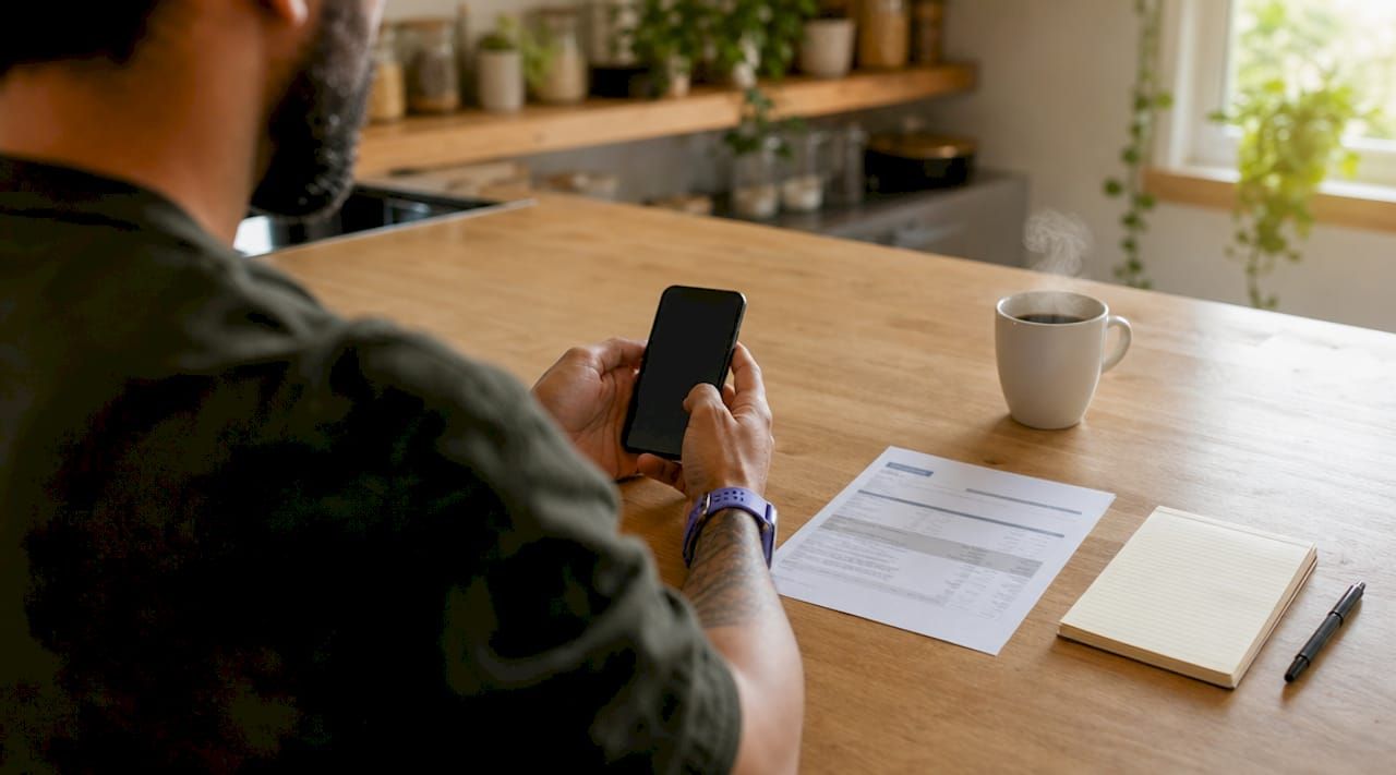 Consultation des relevés bancaires et gestion des appels téléphoniques