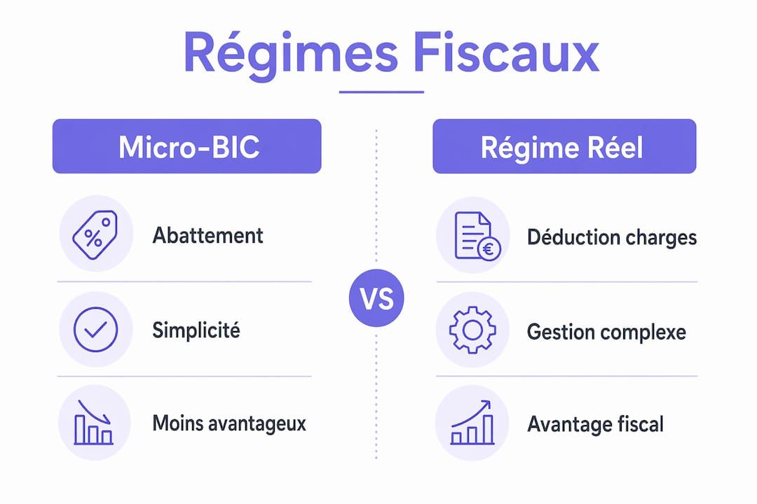 Infographie : micro-BIC ou régime réel, comment choisir ?