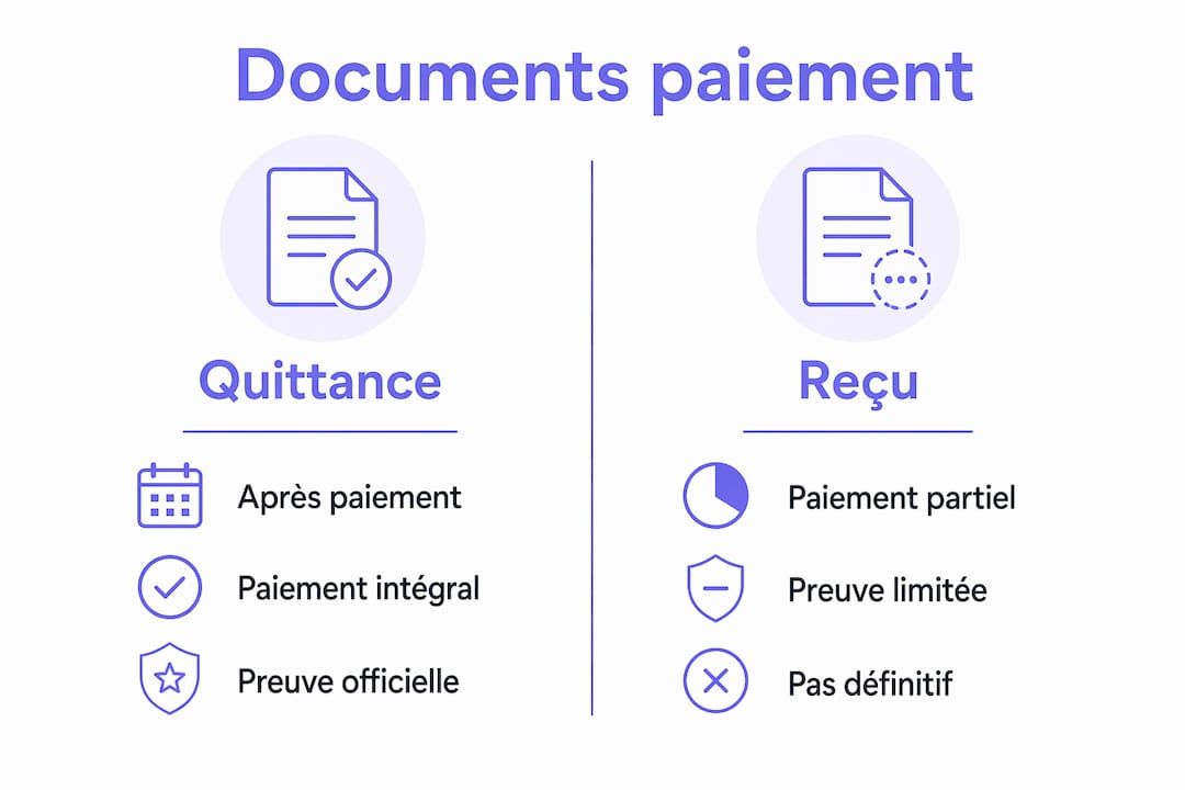Infographie : quelles différences entre quittance, reçu et avis d’échéance ?