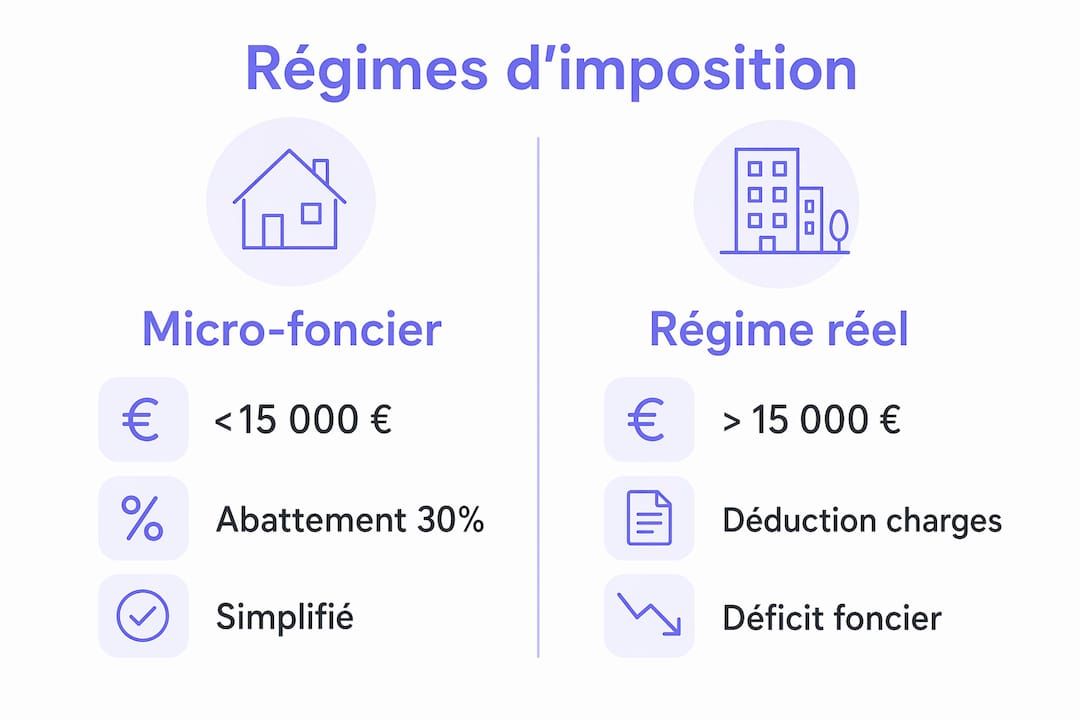 Tableau comparatif : micro-foncier ou régime réel, quel régime fiscal choisir pour vos revenus locatifs ?