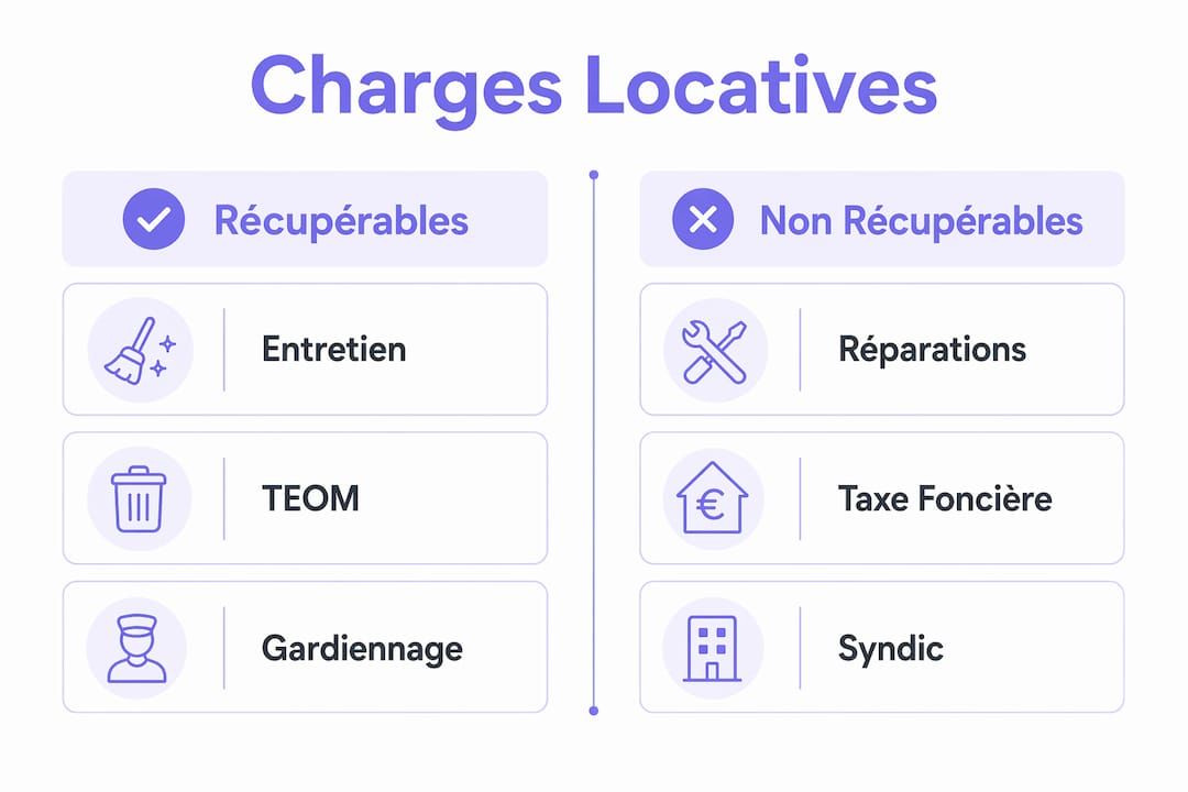 Illustration : quelles sont les charges locatives à la charge du locataire et celles qui restent à la charge du propriétaire ?