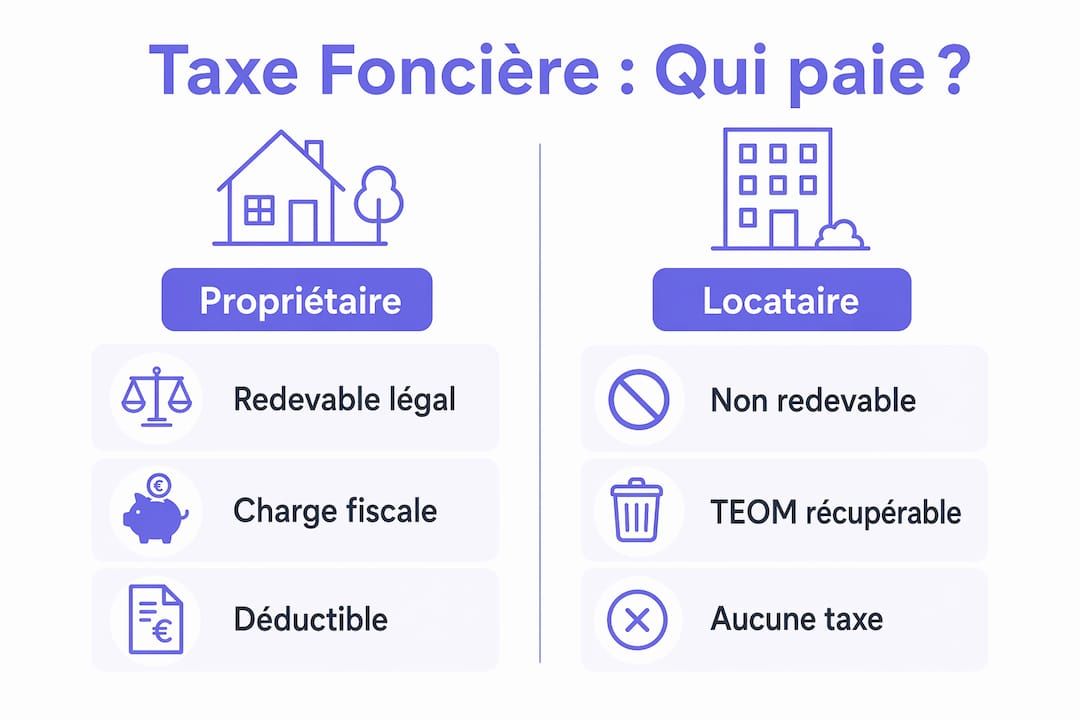 Infographie : propriétaires ou locataires, qui paie la taxe foncière ?