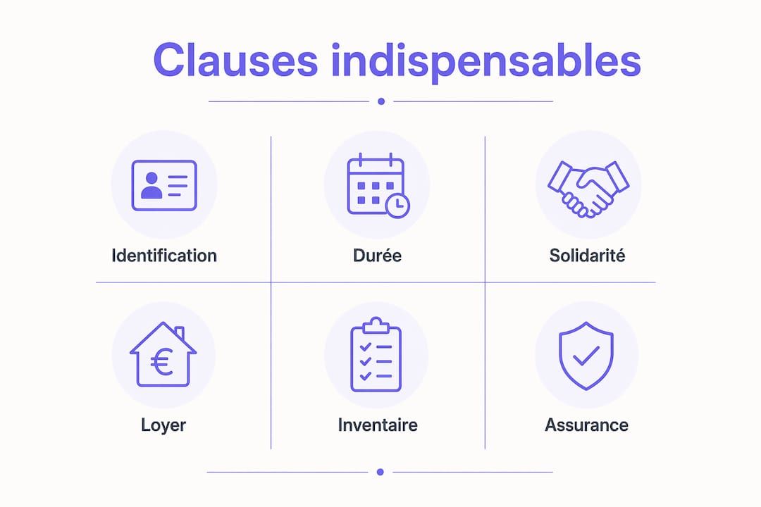 Les points clés à connaître dans un contrat de colocation meublée – infographie pratique