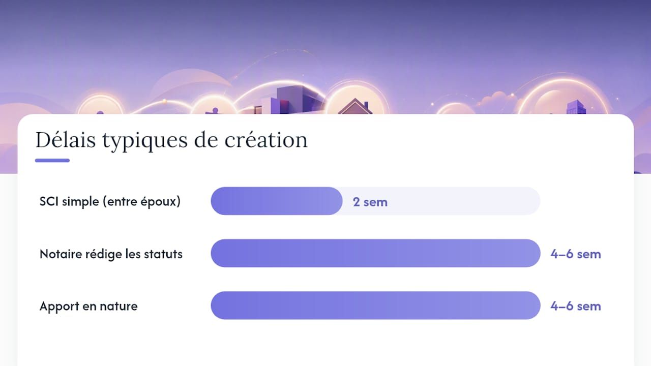 Comment créer une SCI pas à pas : checklist et calendrier — overview diagram