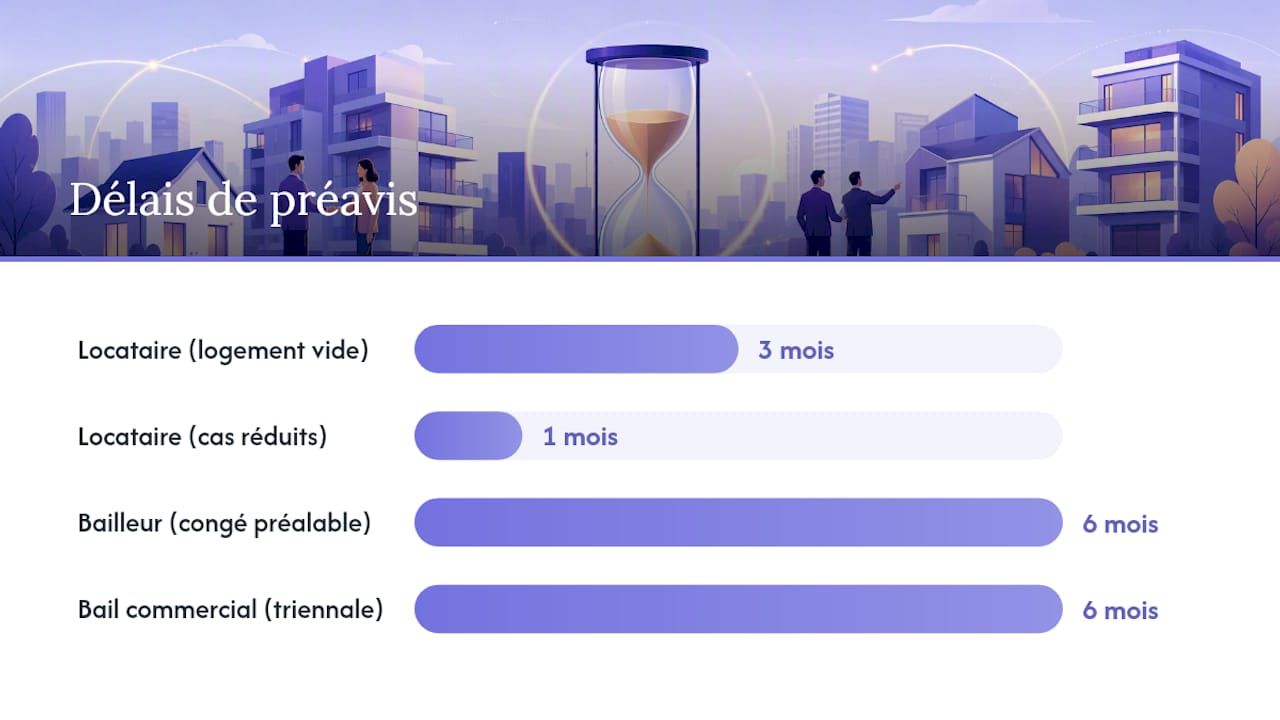 Comment fonctionne la durée, le renouvellement et la résiliation d'un bail ? — overview diagram