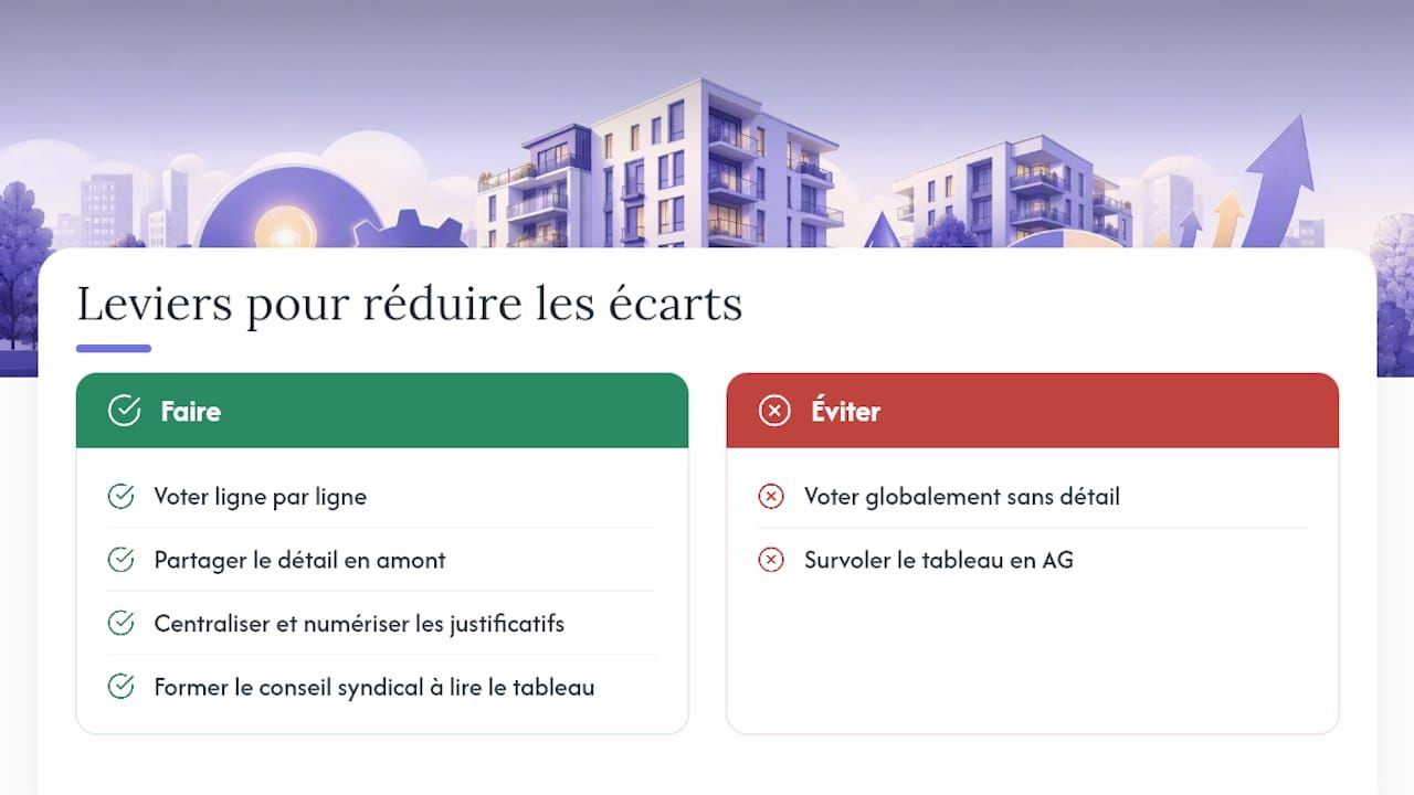 Ce qui réduit vraiment les écarts d'une année sur l'autre — overview diagram