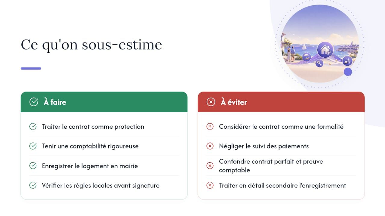 Ce que les propriétaires sous-estiment vraiment dans un contrat saisonnier — overview diagram