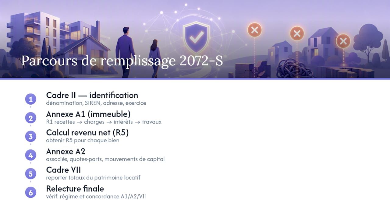 Guide pour remplir le formulaire 2072-S