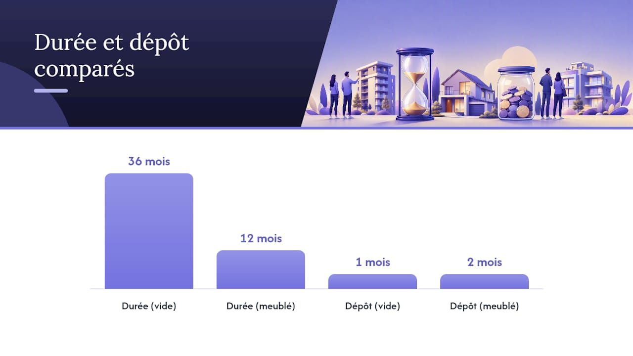 Comparaison entre bail vide et bail meublé