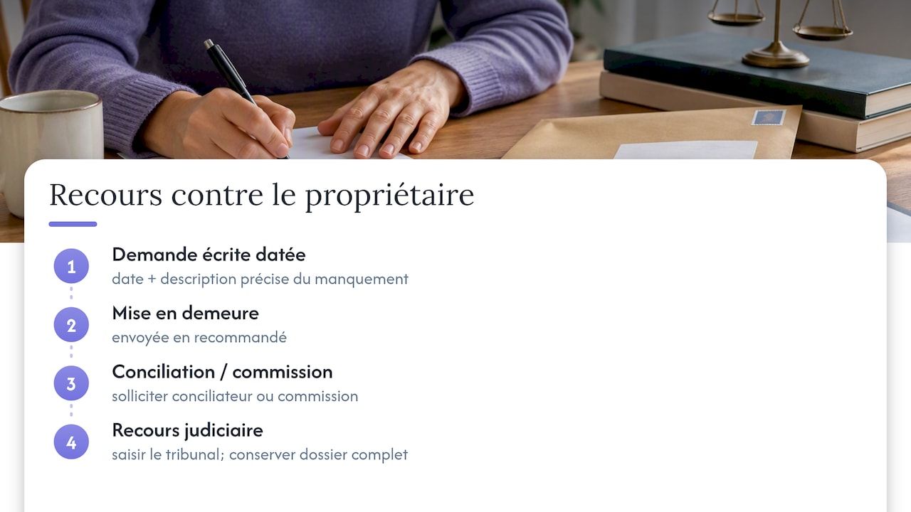 Les étapes d'une procédure en cas de litige locatif
